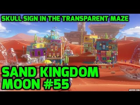 Super Mario Odyssey Sand Kingdom Moon 55 Skull Sign In The