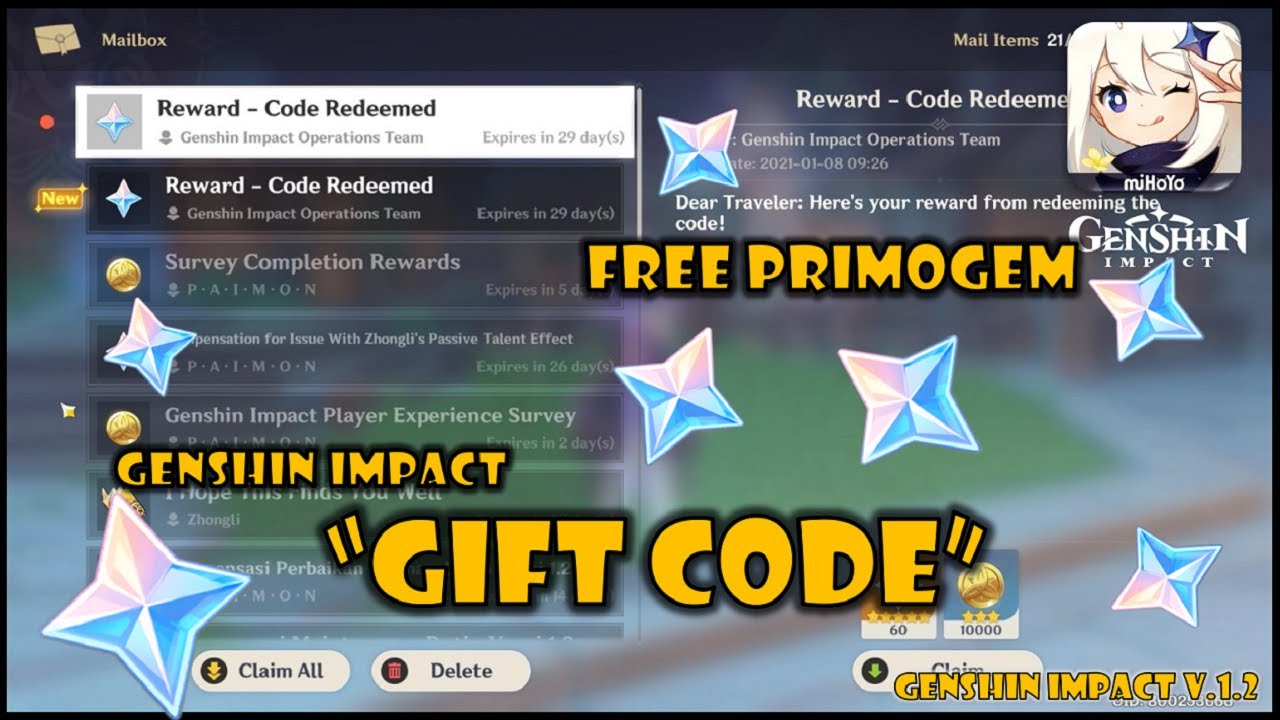 Genshin Impact promo codes – codes for free Primogems