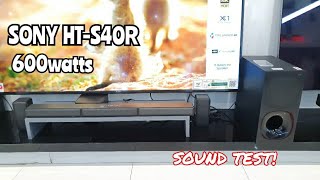 Sony HT-S40R 5.1 ch 600w SoundBar | Sound Test