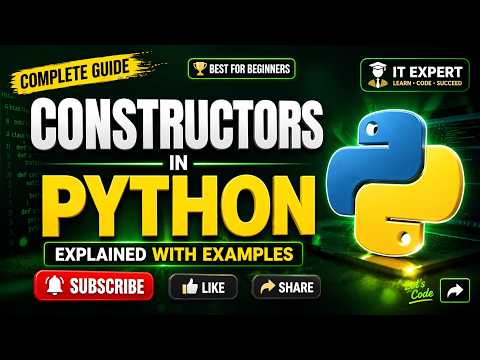 Constructors in Python Explained Lecture #28 🚀 | init Method Explained with Examples