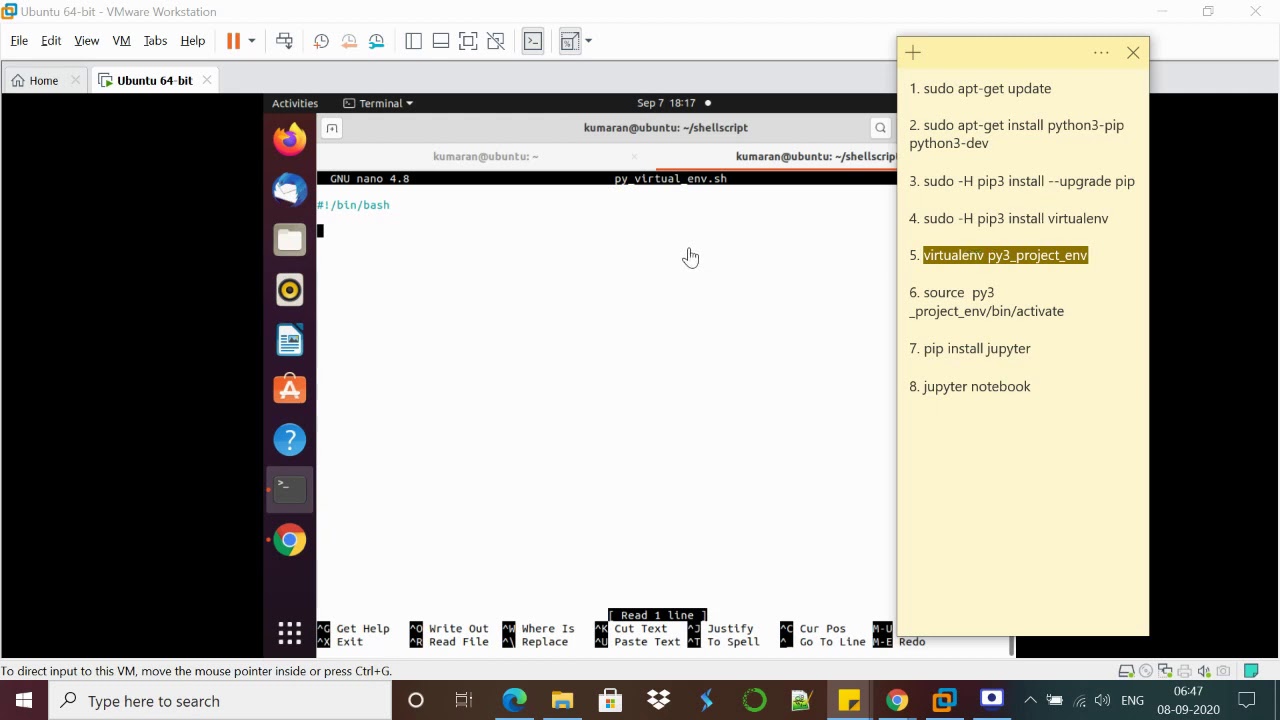 Automated Shell script for Virtual python environment & Jupyter ...