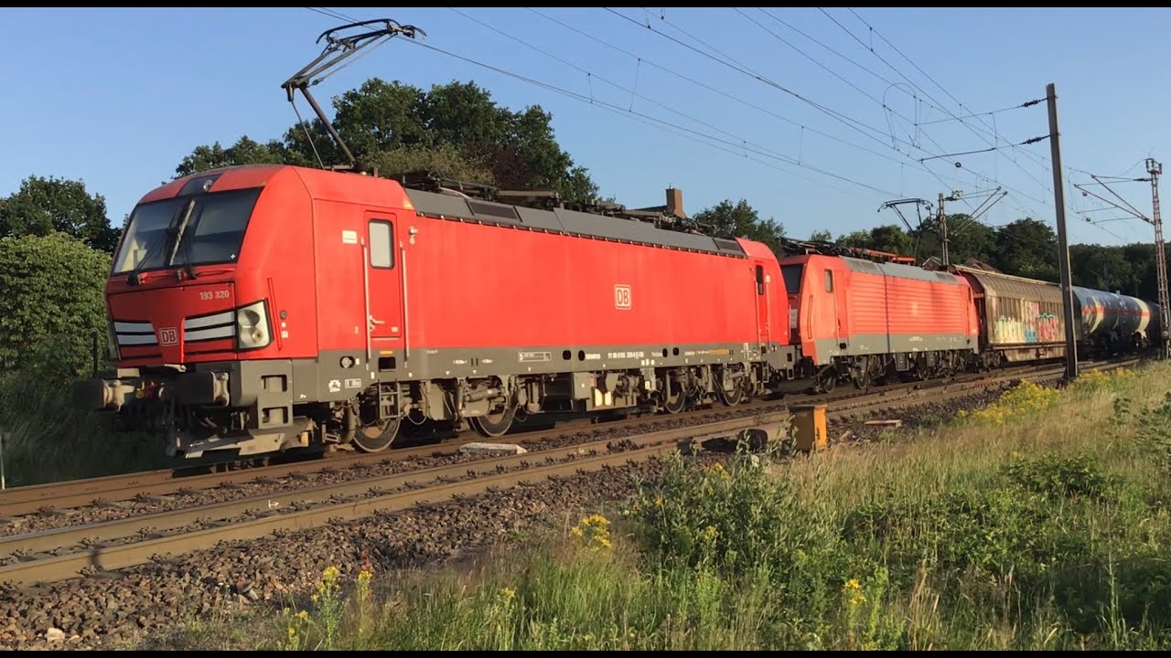 Wow 😮😱 Very seldom , rare ! Doubletraction Class193 ( Vectron) and Class189 DB Cargo ,Mixed Freight🚂