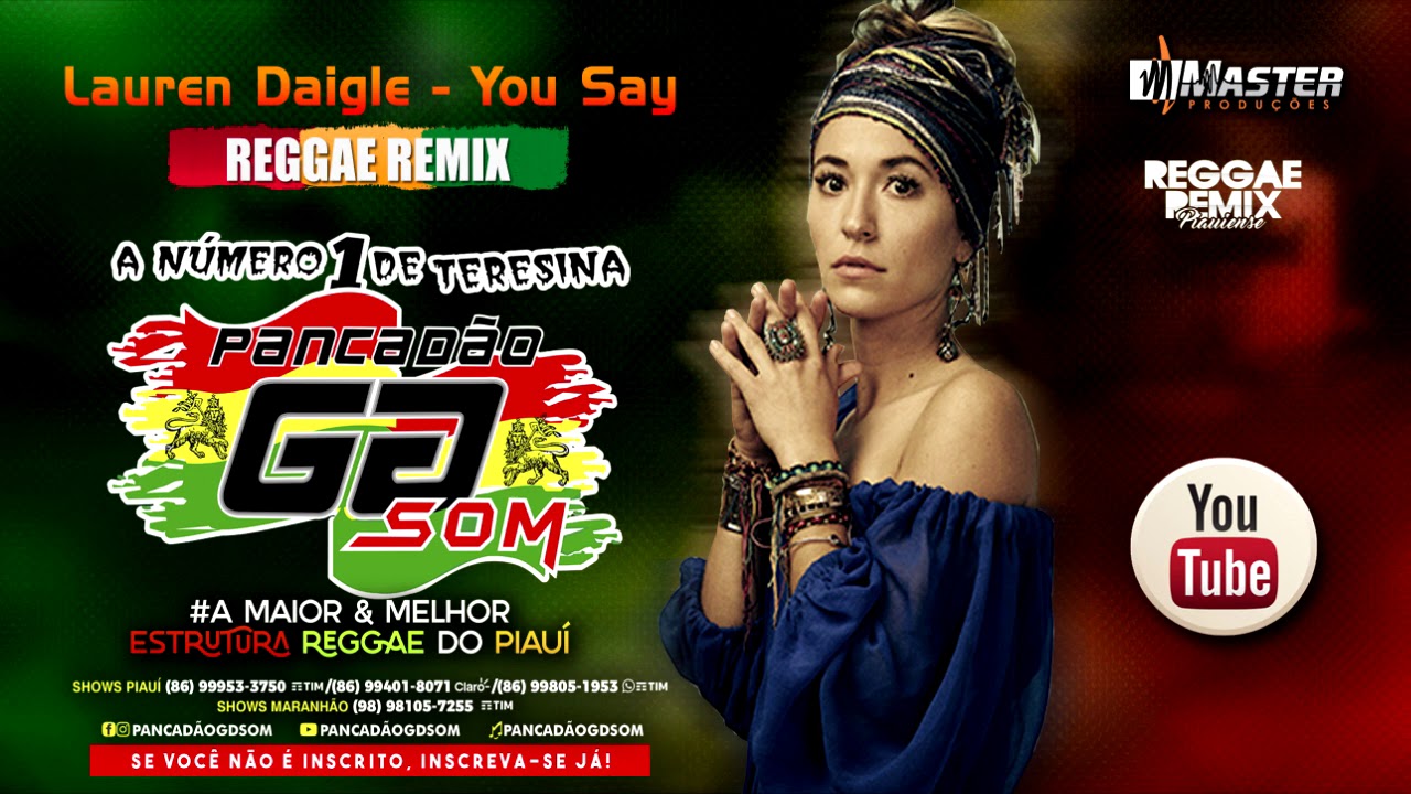 Lauren Daigle   You Say   Verso Reggae Remix 2021 PANCADAOGDSOM