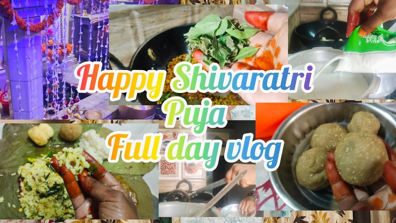 Happy Shivaratri puja full day vlog 