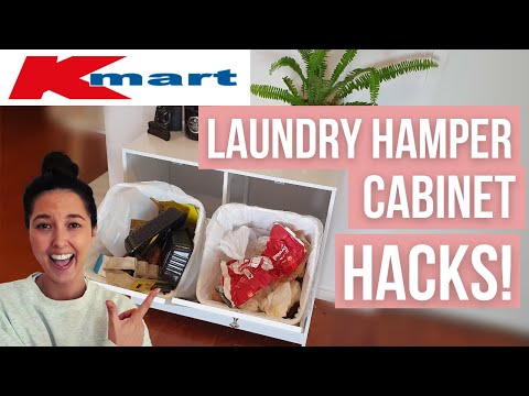 Kmart Laundry Hamper Cabinet HACKS! + Info &