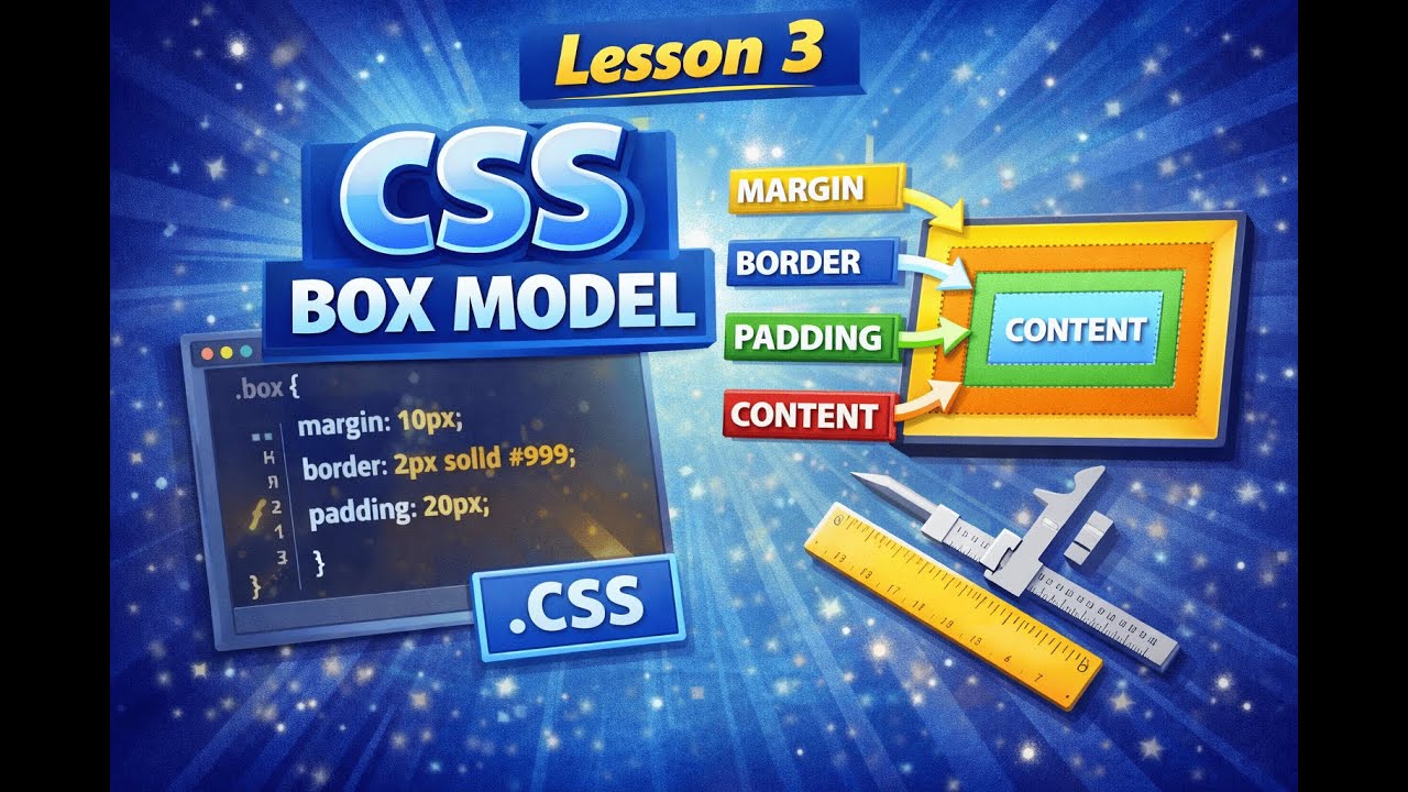 Lesson 3 - CSS Box Model - YouTube