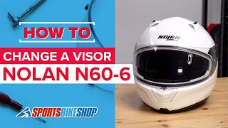 How to change a visor: Nolan N606 motorcycle helmet