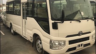 toyota coaster 2021  30 seater high  roof interior and exterior depth review  ft adeel ch