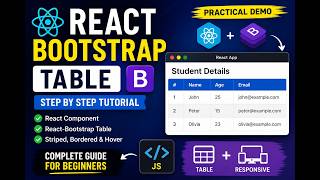 React-Bootstrap Table | Step-by-Step Practical Tutorial for Beginners