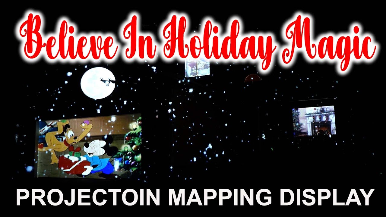 Believe In Holiday Magic Christmas House Projection Mapping Live ...