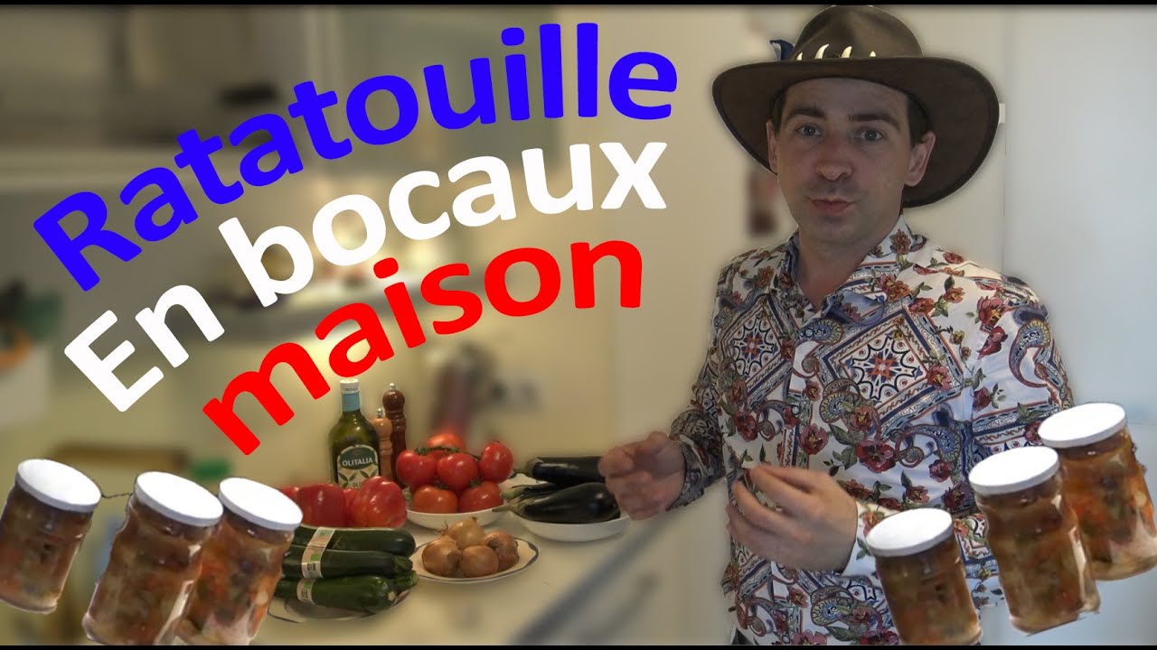 Ratatouille en bocaux, bio & fait maison
