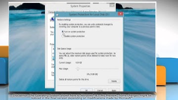 How to enable System Protection and create a System Restore point in Windows® 8.1