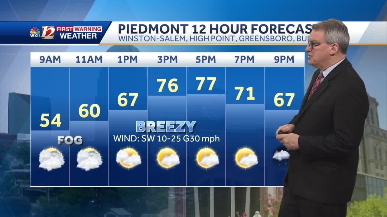 WATCH: Patchy morning fog before turning breezy and very warm - YouTube
