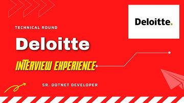 #4 Deloitte Interview Experience | Dot Net Developer Interview | Software Engineer | 5 yrs Exps
