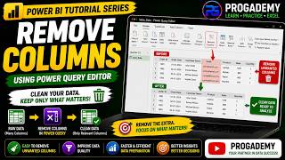 Remove Columns - Power Query Editor - Data Transformation