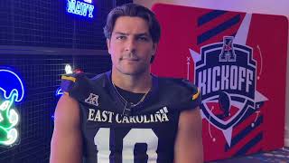 ECU Wide Receiver Brock Spalding on the upcoming season, the QB battle, and meeting Jon Gruden