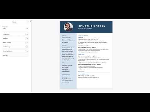 resu-make.io - Resume Builder (demo video)