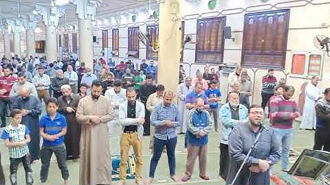 صلاةالقيام رمضان 1442 شاملة الشفع والوتر والدعاء بمسجد الفاروق بشربين آيات من سورة آل عمران