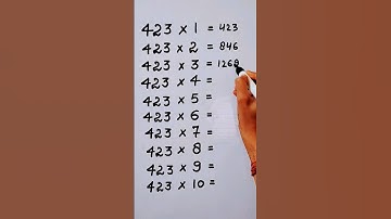 Write the Table of 423 in 18 second only..#maths #mathshack #mathematicks ‎@study_care0 