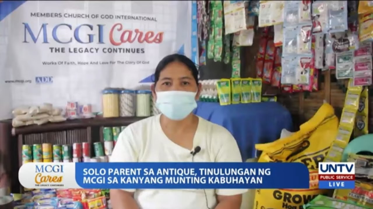 Munting Pangkabuhayan Handog Ng Mcgi Sa Isang Solo Parent Sa Antique