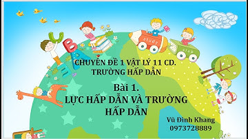 CHUYÊN ĐỀ 1.1 LỰC HẤP DẪN VÀ TRƯỜNG HẤP DẪN  CHUYÊN ĐỀ VẬT LÝ 11 CD - VŨ ĐÌNH KHANG