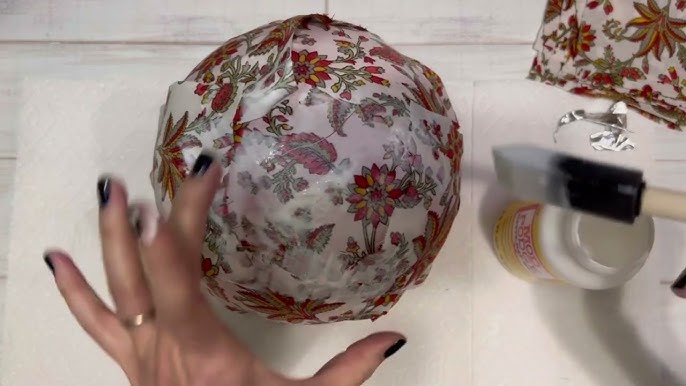 How to Make a Mod Podge Fabric Bowl