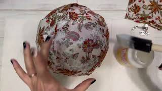 DIY No Sew Fabric Bowls