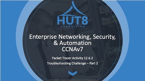 CCNAv7 - Enterprise Networking, Security, & Automation (ESNA) - Packet Tracer 12.6.2: TSHOOT #2