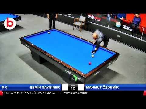 Semih SAYGINER Vs Mahmut ÖZDEMİR | 3 BANT BİLARDO 1.ETAP | 3 Cushion Billiards 3쿠션 당구 - bida 3 băng