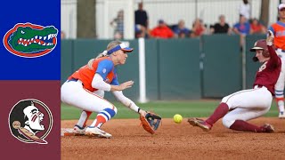 #9 Florida vs #14 Florida State Seminoles | NCAA SOFTBALL HIGHLIGHTS (5-1-24) #shoplocal #fsu