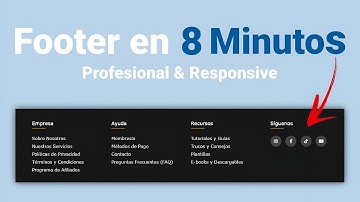 Crear Footer Responsive con HTML - CSS