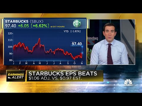 Starbucks beats on the top and bottom line as customers buy up pricier drinks