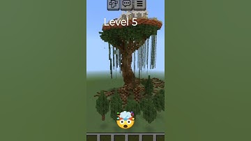 Tree House by levels MINECRAFT #minecraft #treehouse #house #games #gaming  #minecraftshorts