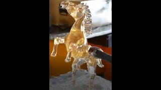 how to | Craft a glass masterpiece: Murano glass horse with 24k gold details
