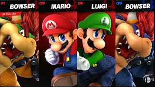 Bowser ,Mario ,& Luigi Vs Dark Bowser ( Super Smash Bros. Ultimate )