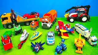 Spielzeug, Autos,Polizei,Jet,Müllauto,Bagger,Traktor,Laster für Kinder,Spiel & Spaß mit Überraschung