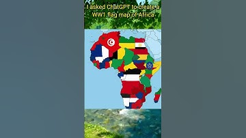 I asked ChatGPT to create a WW1 flag map of Africa #geography #map #africa #chatgpt #shorts