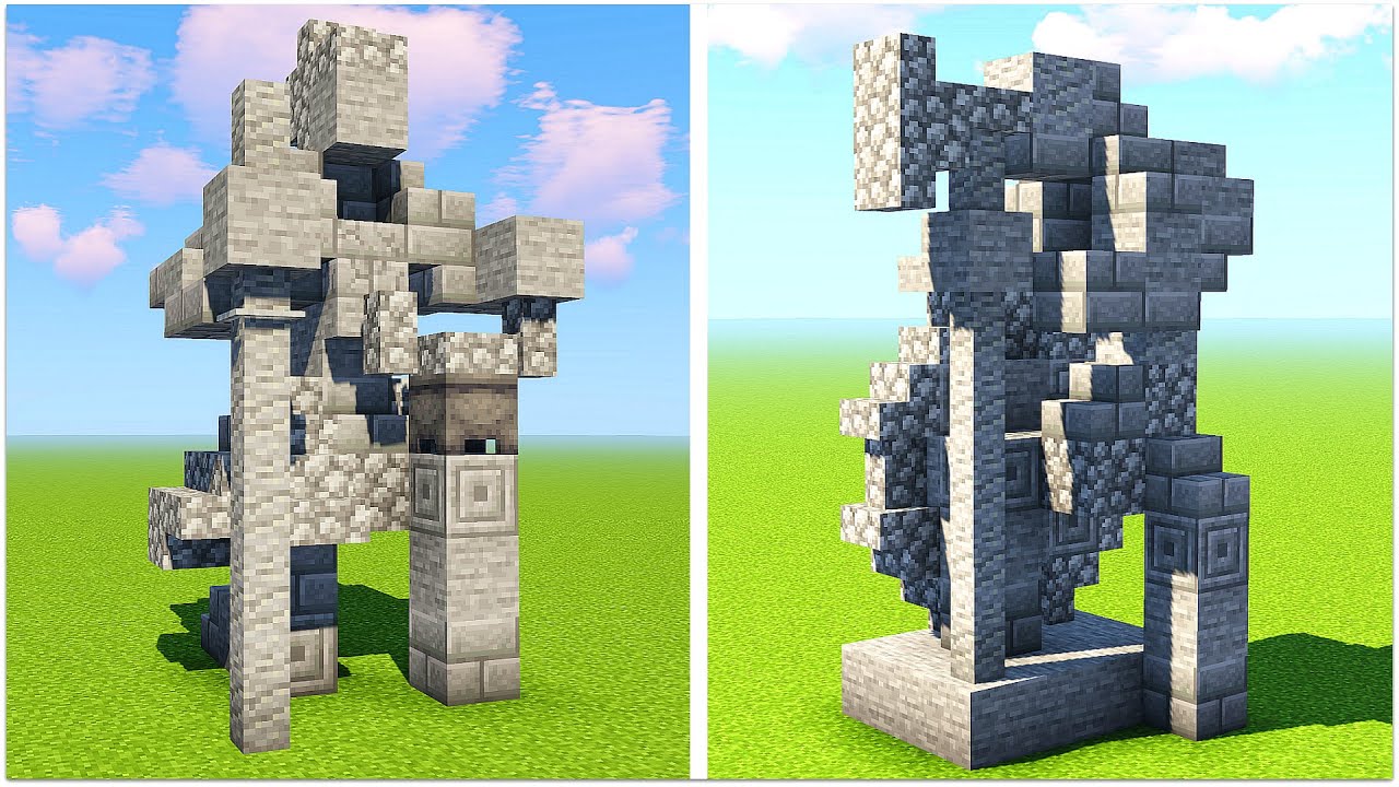 Minecraft Statues: Samurai, Viking