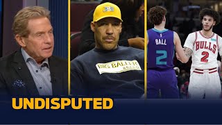 UNDISPUTED | Skip react to LaVar says: NBA conditioning, 'raggedy shoes' to blame for sons' injuries