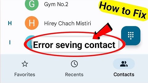 error saving contact how to delete || error saving contact ko delete kaise kare