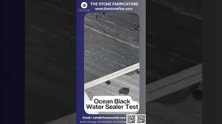 Ocean Black Stone Veneer Sheets – Water Sealer Test for Maximum Durability