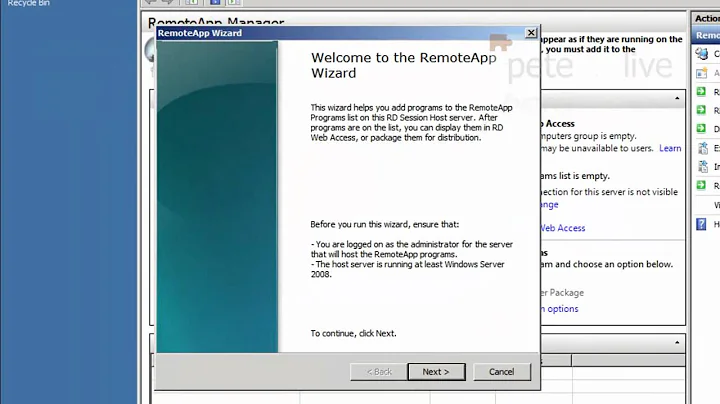 Windows Server 2008 R2 Deploying Applications with RemoteApp