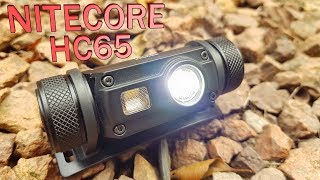 Trail trek review Nitecore HC65 headlamp led camping fishing running