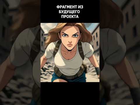 Фрагмент из будущего мультфильма #девушка #женщина #дама #приключения #боевик #shorts #cartoon #ai