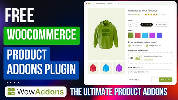 Free WooCommerce Product addons plugin | WowAddons Plugin Tutorial