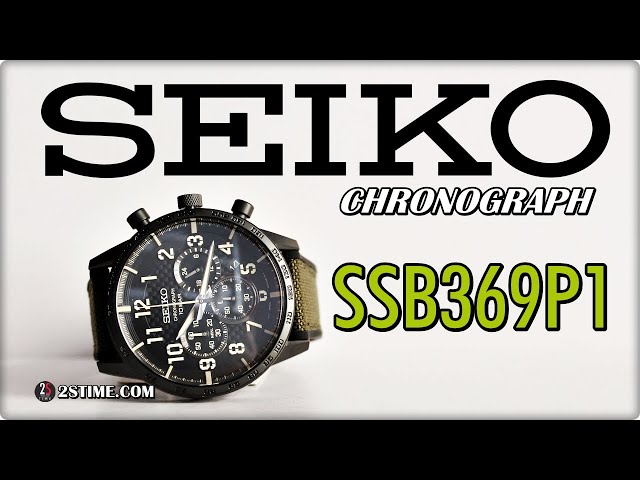 SEIKO Chronograph SSB369P1 Military Style - YouTube
