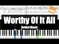 Bethel music  worthy of it all key of g  sheet  lyrics  chords piano easy tutorial