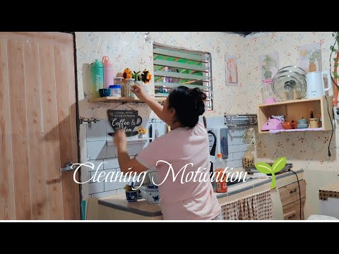TINY KITCHEN REFRESH AND RESET✨ CLEAN AND ORGANIZED WITH ME 🌱 