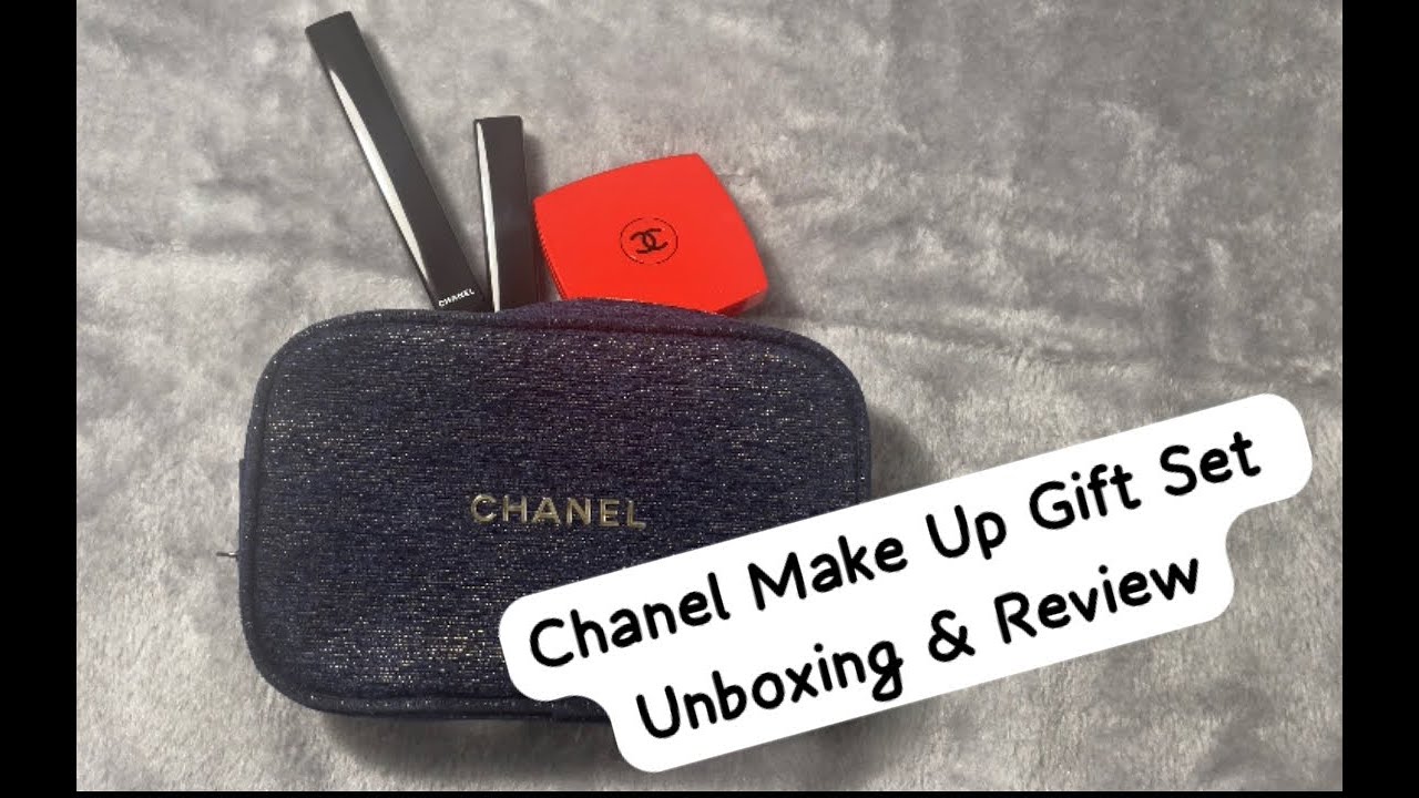 the perfect holiday gift: chanel primer & mascara set 🤍#unboxingchane