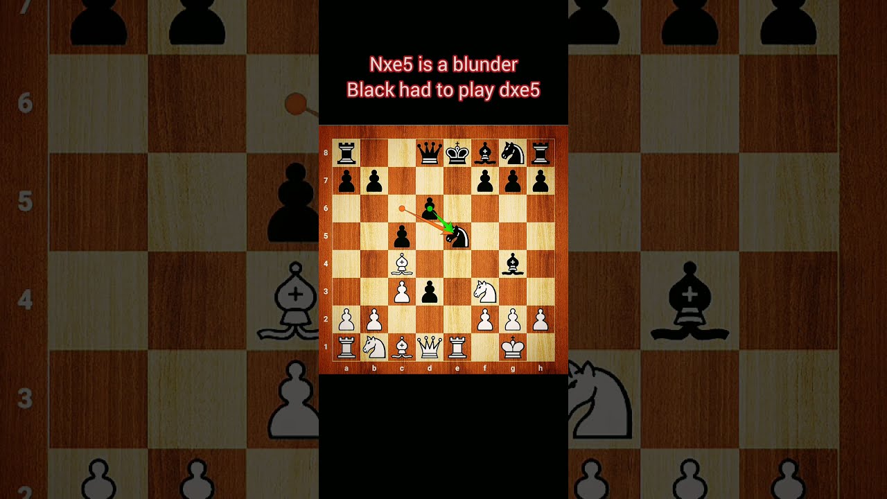 Danish Gambit 13 move Queen Sacrifice Checkmate 🔥🔥 